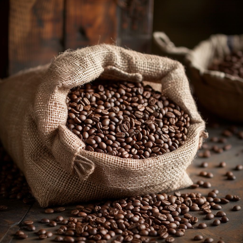 Coffeebeans in a sack